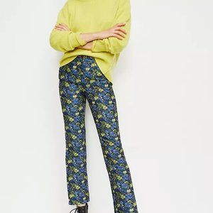 Anthropologie Current Air Bluebell Jacquard Pants